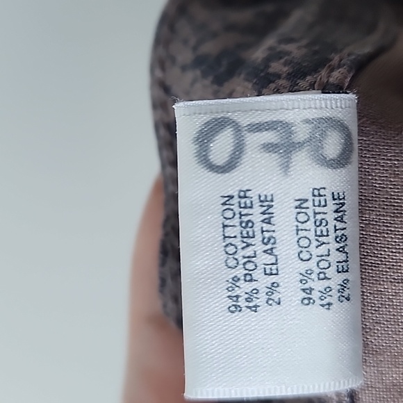 J Brand Lillie Button Up Coated Snakeskin Print Cotton Jeans - Picture 10 of 11